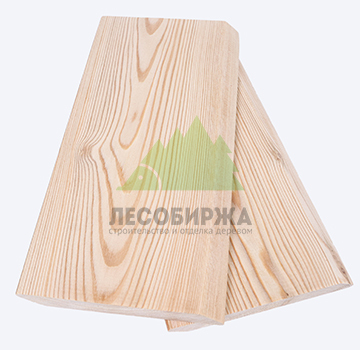 Планкен из лиственницы скошенный сорт ЭКСТРА 190x20x3000