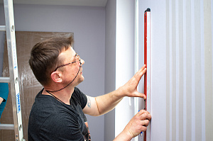 монтаж деревянных реек