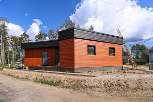 Стильная и современная отделка бани по дизайнерскому проекту