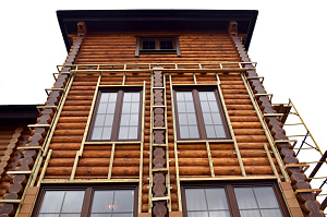 отделка фасада планкеном