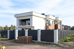 Фасад и баня в стиле 