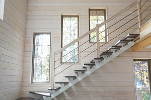 Комплексная отделка дома имитацией бруса 