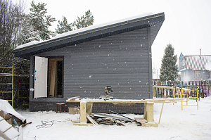 аркасная баня, которая быстро прогревается и долго держит тепло: проект с винтовым фундаментом и качественным утеплением