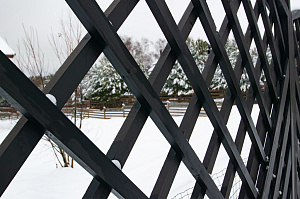 шпалеры в цвете венге