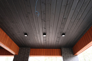 Стильная и современная отделка бани по дизайнерскому проекту