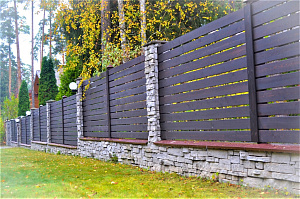 комбинированный забор 1