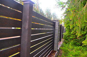 установка забора