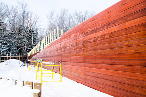 лиственничный планкен для забора