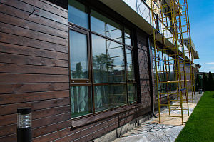 фасад из планкена