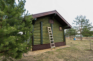 Баня мечты в Бобровом: комплексная отделка и покраска сруба