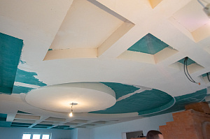 шпаклевка кесонных потолков