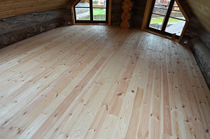 пол сосна в доме