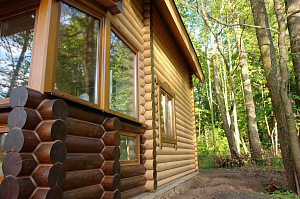 Шлифовка древянных домов