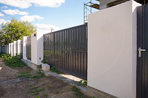 Фасад и баня в стиле 