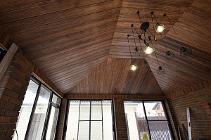 беседка с панорабными окнами