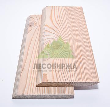 Брашированный планкен из лиственницы скошенный сорт ВС (С) 140x20x4000