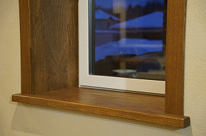 Фальшбалки из МДФ шпон дуба: Мастерство и Стиль для загородного дома в Михайловской горке