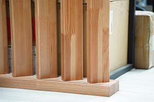 Проект зонирования мастерской в Ропшинский квартал 3: функциональные реечные системы из хвои от Лесобиржа-Спб