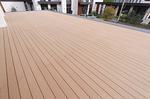 Терраса из ДПК NATUR СM Scandinavia на "Дубровке"