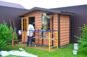 блок хаус монтаж