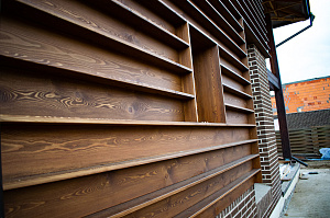 фасад из планкена от лесобиржа