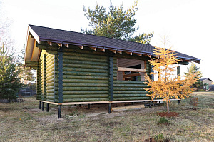 Баня мечты в Бобровом: комплексная отделка и покраска сруба