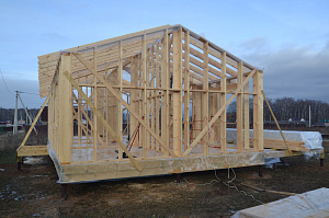 дом из дерева каркас