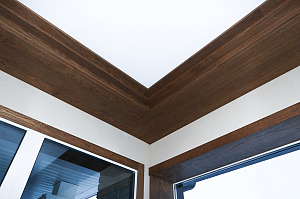 Фальшбалки из МДФ шпон дуба: Мастерство и Стиль для загородного дома в Михайловской горке