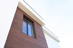 Фасад и баня в стиле 