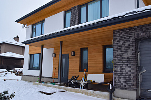 отделка дома планкеном 2