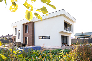 Фасад и баня в стиле 