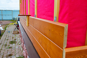 монтаж планкена на фасад