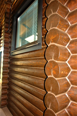 утепление дома из бревна