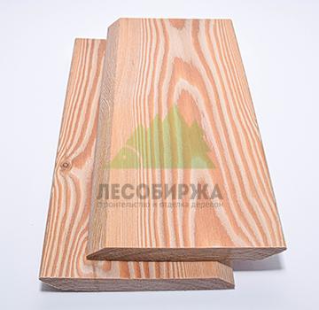 Брашированный планкен из лиственницы скошенный сорт Прима 140x20x4000