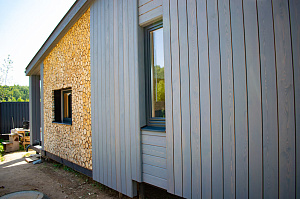 деревянная отделка фасада