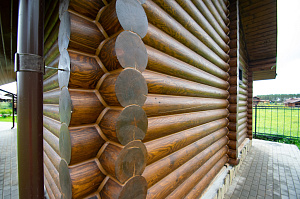 герметизация трещин в бревне