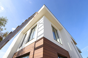 Фасад и баня в стиле 