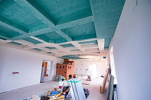 кесонный потолок из гкл