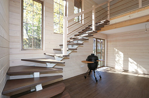 Комплексная отделка дома имитацией бруса 