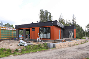 Стильная и современная отделка бани по дизайнерскому проекту