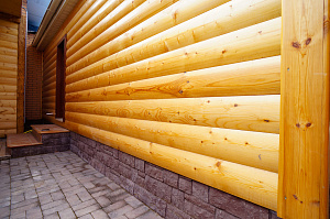 отделка фасада блок хаусом