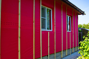 ветрозащита на фасаде