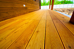 терраса из лиственницы вельвет