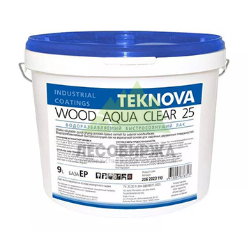 Лак для наружных работ Teknova Wood Aqua Clear 25