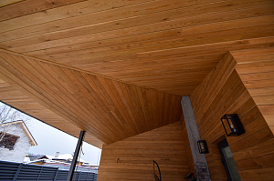 как обшить фасад планкеном 3