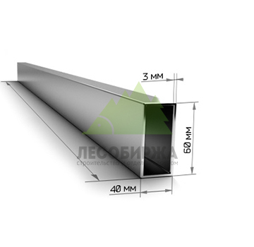 Труба профильная 60х40х3х6000