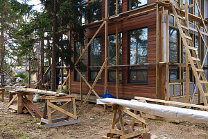 Петергоффские аллеи требуют статуса: как термолиственница преобразила каркасный дом в элитном посёлке