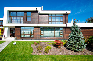 покраска дома на объекте