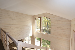 Комплексная отделка дома имитацией бруса 