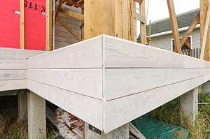 Современный каркасный дом с эксплуатируемой кровлей у Озера Врево